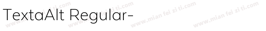 TextaAlt Regular字体转换